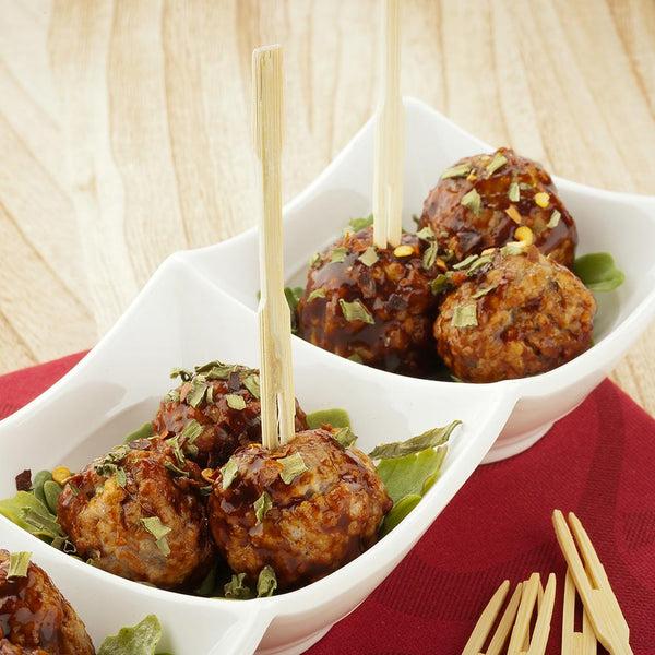 Restaurantware Bambuddha Natural Bamboo Asian Fork - 3 1/2" - 1000 Count Box