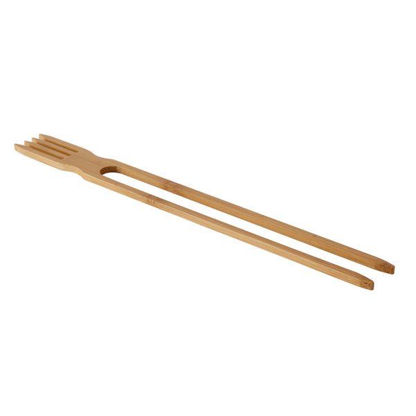 Restaurantware Bambuddha Natural Bamboo Chop Fork Duo Utensil - 10" X 1 1/2" X 1/2" - 100 Count Box