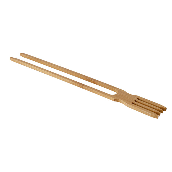 Restaurantware Bambuddha Natural Bamboo Chop Fork Duo Utensil - 10" X 1 1/2" X 1/2" - 100 Count Box