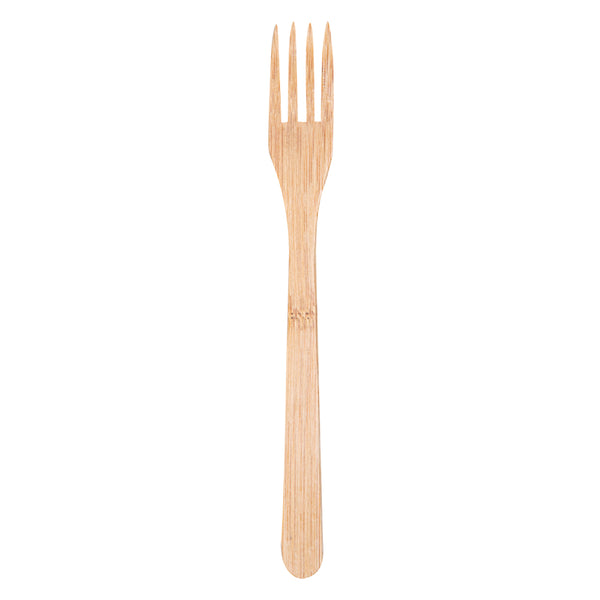 Restaurantware Bambuddha Natural Bamboo Fork - 8" - 100 Count Box