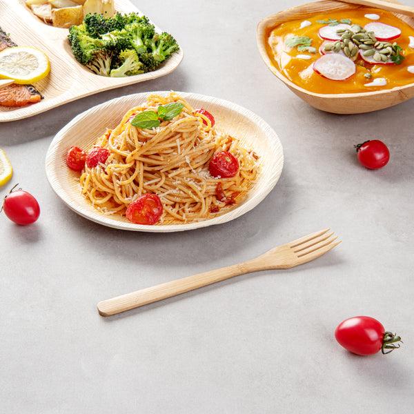 Restaurantware Bambuddha Natural Bamboo Fork - 8" - 100 Count Box