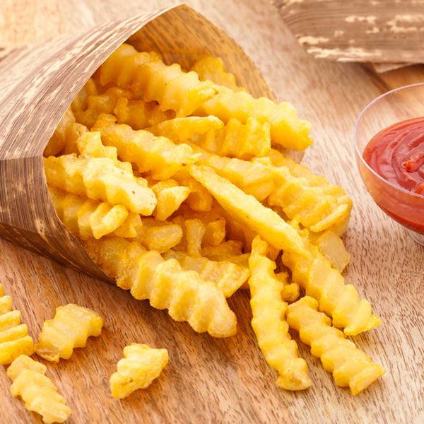 Restaurantware Bambuddha Natural Bamboo French Fry Pocket Sleeve - 5" X 5 1/4" X 1" - 100 Count Box