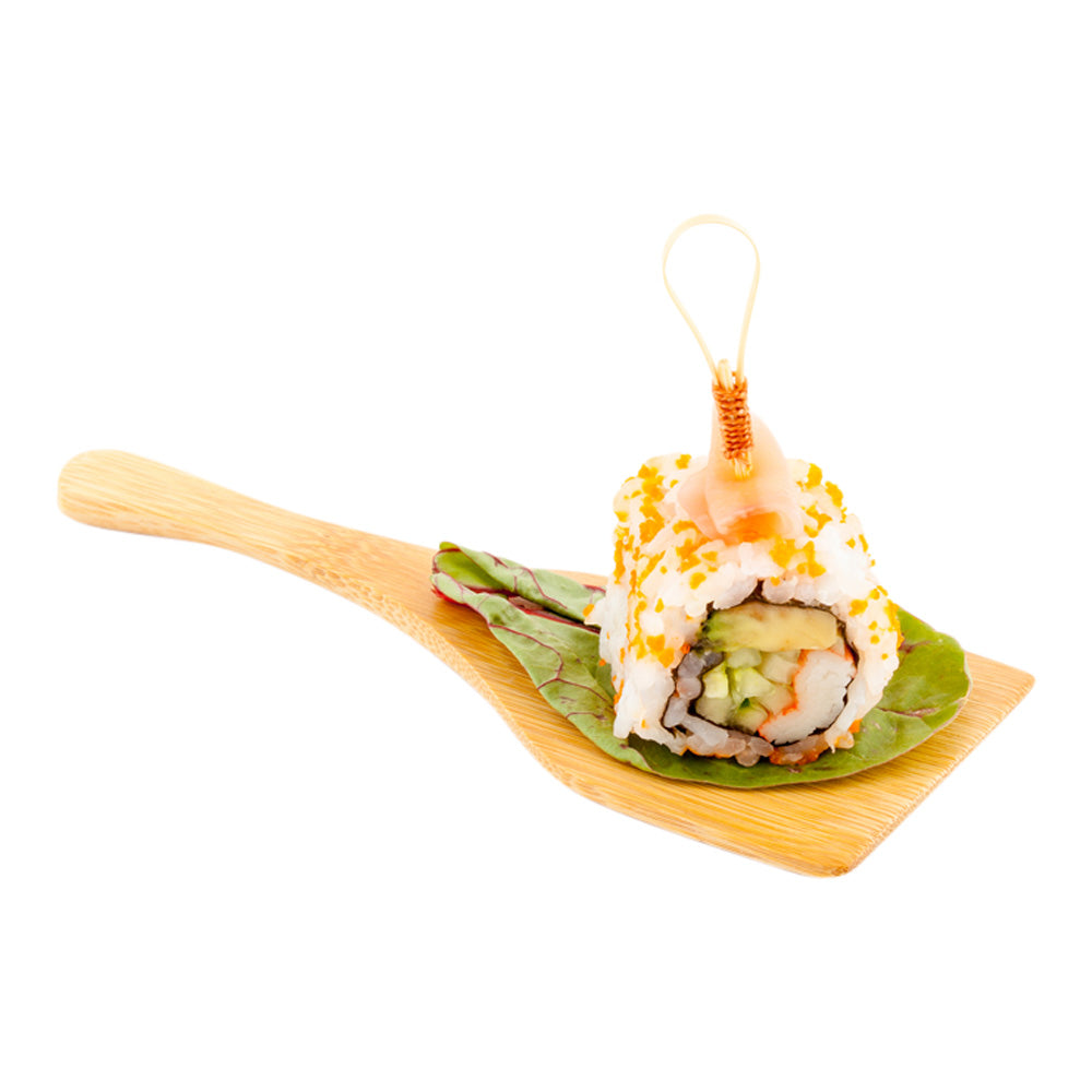 restaurantware Bambuddha Natural Bamboo Large Spatula - 5 1/2" - 100 count box