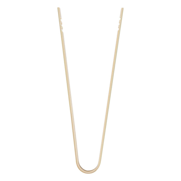 Restaurantware Bambuddha Natural Bamboo Large Tongs - 6" X 1" - 100 Count Box