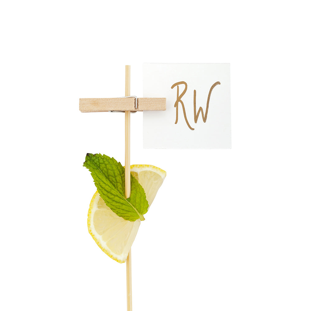 restaurantware Bambuddha Natural Bamboo Mini Clothespin - 2" x 1/2" - 50 count box