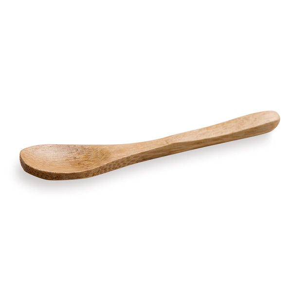 Restaurantware Bambuddha Natural Bamboo Mini Spoon - 3 1/2" - 100 Count Box