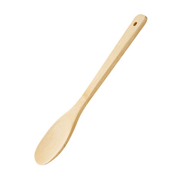 Restaurantware Bambuddha Natural Bamboo Serving Spoon - 12" X 1" - 1 Count Box