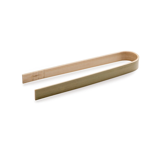 Restaurantware Bambuddha Natural Bamboo Small Tongs - 4" X 1 1/2" X 1/2" - 100 Count Box