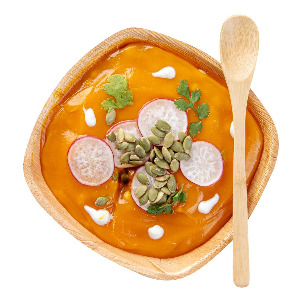 restaurantware Bambuddha Natural Bamboo Spoon - 8" x 1 1/4" - 100 count box