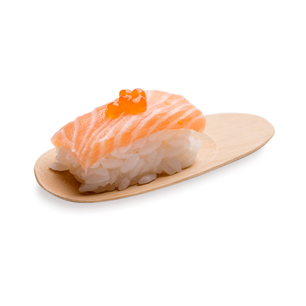 restaurantware Bambuddha Natural Bamboo Spoon - Carved - 4 1/4" x 1 1/4" - 100 count box