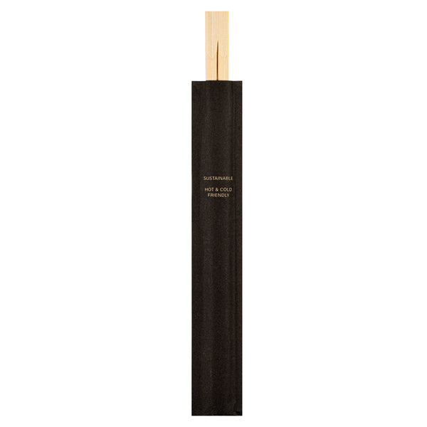 Restaurantware Bambuddha Natural Bamboo Twin Chopsticks - With Paper Sleeve - 9" - 1000 Count Box