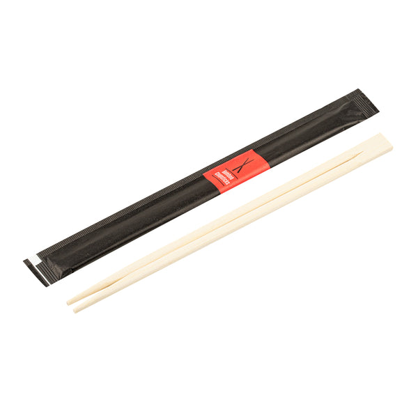 Restaurantware Bambuddha Natural Bamboo Twin Chopsticks - Wrapped - 8 1/4" - 1000 Count Box