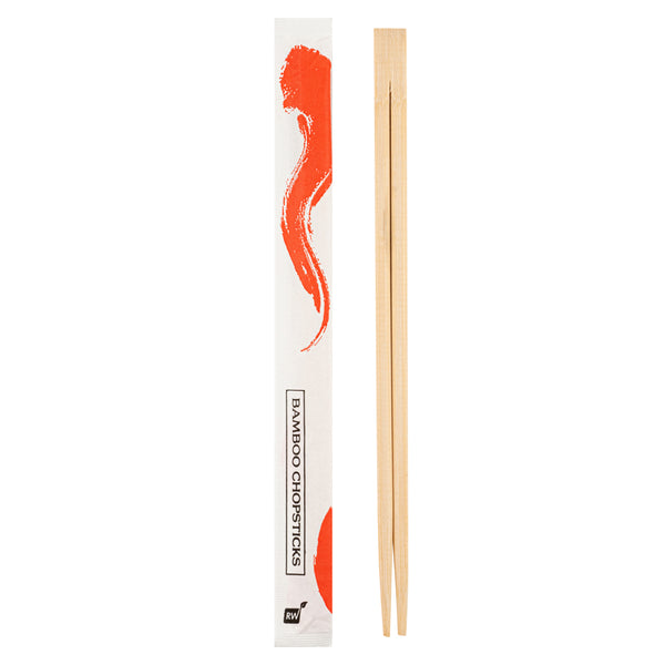 Restaurantware Bambuddha Natural Bamboo Twin Chopsticks - Wrapped - 9" - 1000 Count Box