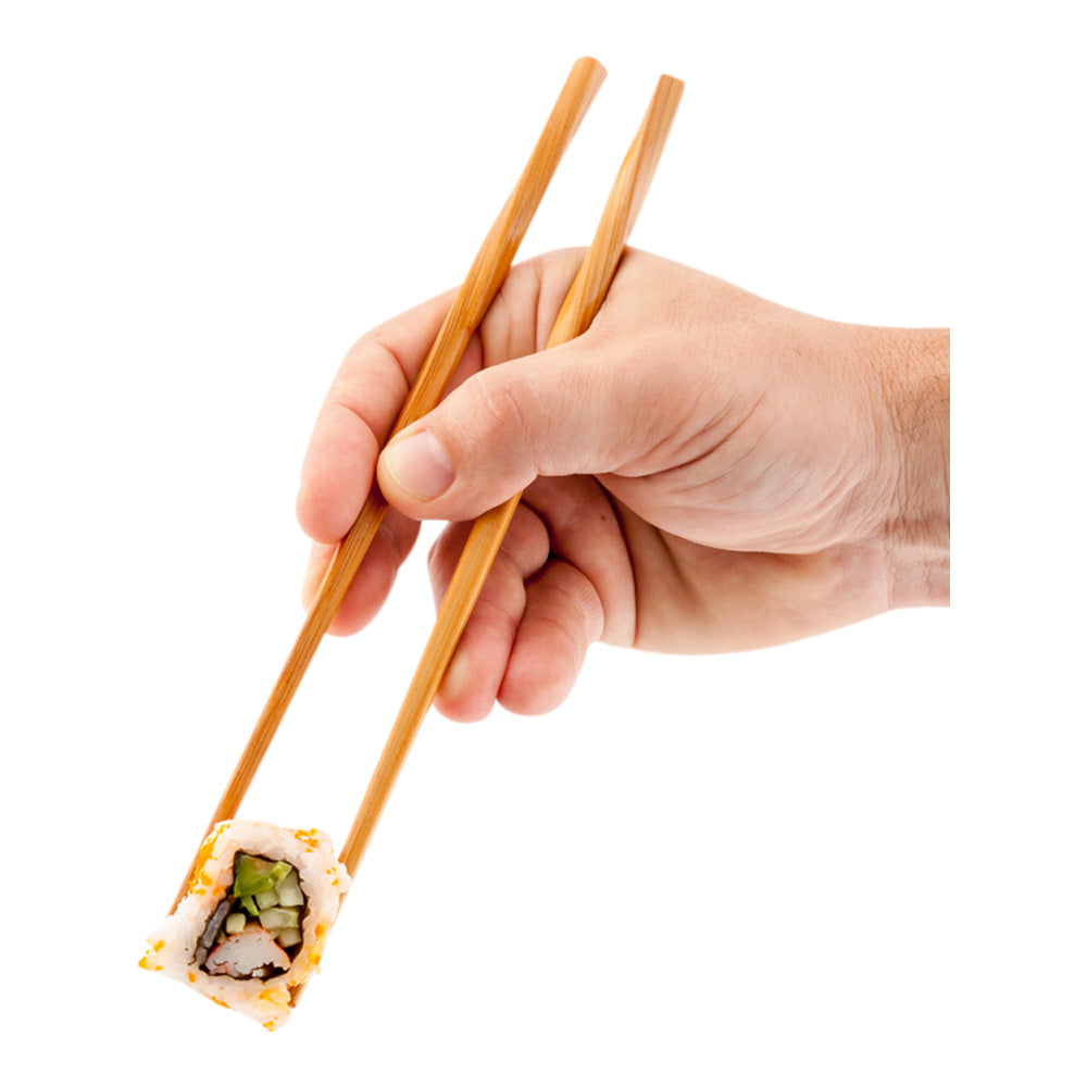 restaurantware Bambuddha Natural Bamboo Twisted Chopsticks - 9" - 100 count box