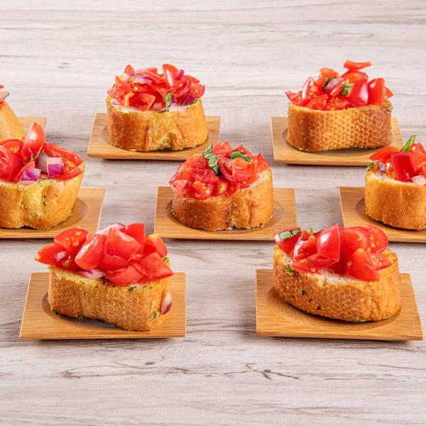 Restaurantware Bambuddha Rectangle Natural Bamboo Dish - 3" X 2 1/4" X 1/2" - 100 Count Box