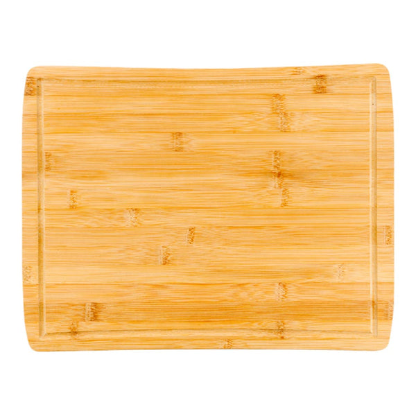 Restaurantware Bambuddha Rectangle Natural Bamboo Serving Board - 17 1/2" X 13 3/4" X 1" - 1 Count Box