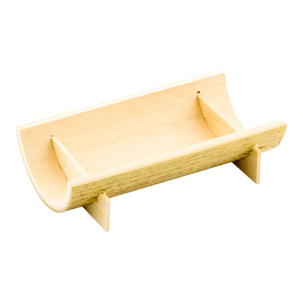 Restaurantware Bambuddha Rectangle Natural Bamboo Small Canoe - 4" X 2" X 1" - 100 Count Box