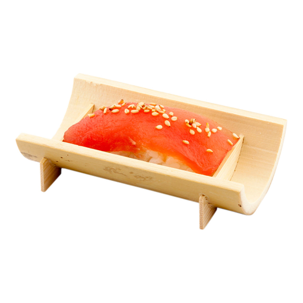 restaurantware Bambuddha Rectangle Natural Bamboo Small Canoe - 4" x 2" x 1" - 100 count box