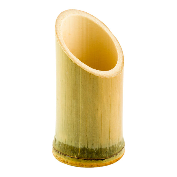 Restaurantware Bambuddha Round Natural Bamboo Tube - 2" X 2" X 3 1/2" - 100 Count Box