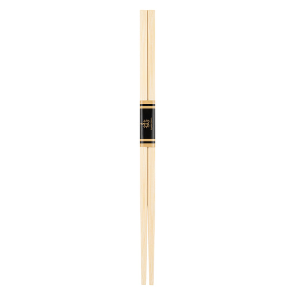 Restaurantware Bambuddha Round Square Natural Bamboo Modern Chopsticks - With Paper Band - 9 1/2" - 1000 Count Box