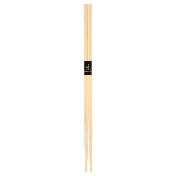 Restaurantware Bambuddha Square Natural Bamboo Modern Chopsticks - With Paper Band - 9 1/2" - 1000 Count Box