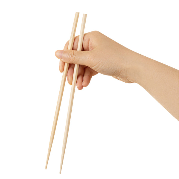 Restaurantware Bambuddha Square Natural Bamboo Modern Chopsticks - With Paper Band - 9 1/2" - 1000 Count Box