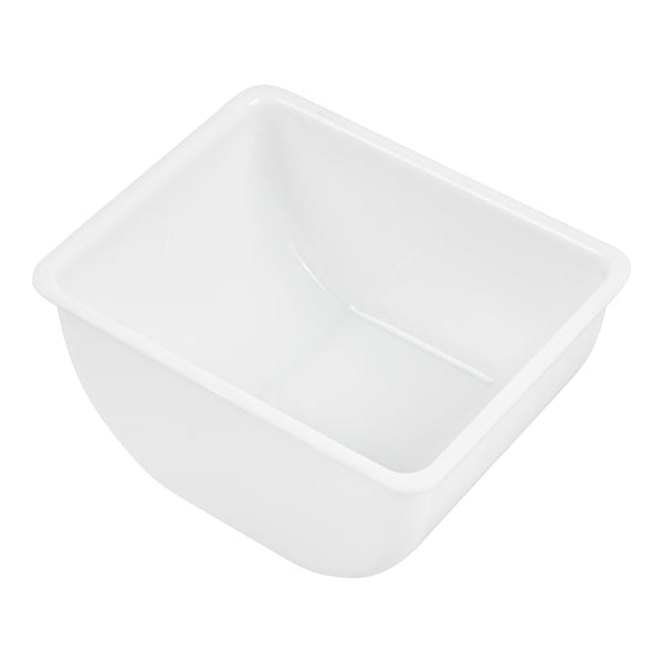 Restaurantware Bar Lux 1.5 Pint White Plastic Insert - Fits 4-Compartment Condiment Caddy - 4 Count Box