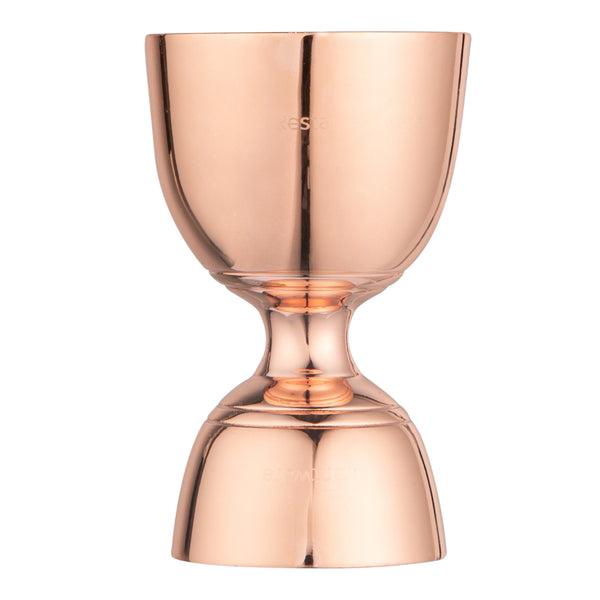 Restaurantware Bar Lux 1 Oz / 2 Oz Copper-Plated Stainless Steel Jigger - Negroni - 1 Count Box