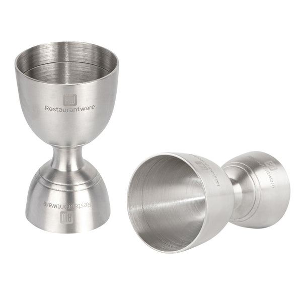 Restaurantware Bar Lux 1 Oz / 2 Oz Stainless Steel Jigger - Negroni - 1 Count Box