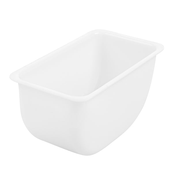 Restaurantware Bar Lux 1 Pint White Plastic Insert - Fits 6-Compartment Condiment Caddy - 6 Count Box