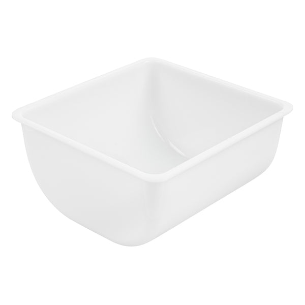 Restaurantware Bar Lux 1 Qt White Plastic Insert - Fits 3-Compartment Condiment Caddy - 3 Count Box