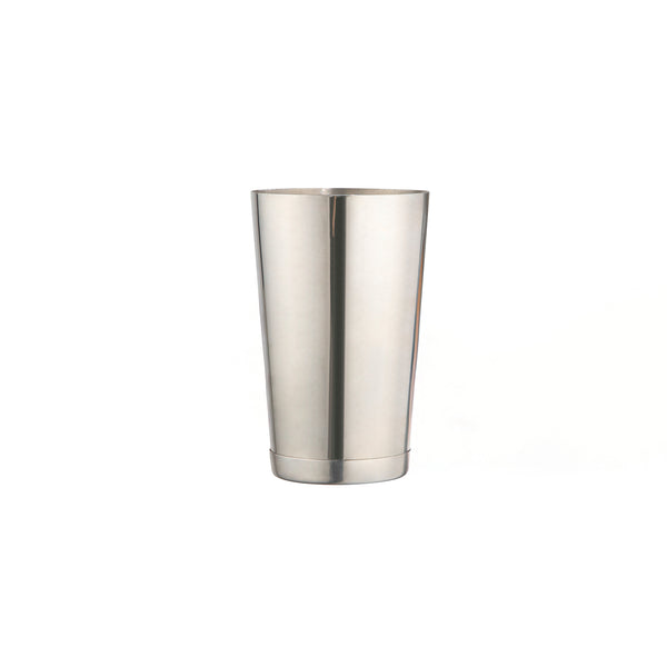Restaurantware Bar Lux 16 Oz Stainless Steel Cocktail Shaker Tin - Weighted Mirrored Finish - 3 1/4" X 3 1/4" X 4" - 1 Count Box