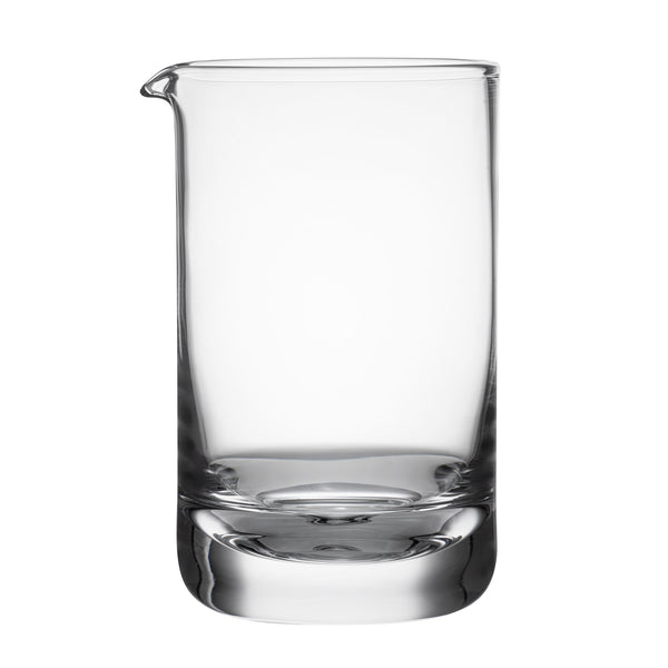 Restaurantware Bar Lux 17 Oz Cocktail Mixing Glass - Hand-Blown Crystal - 3 3/4" X 3 1/2" X 5 3/4" - 1 Count Box