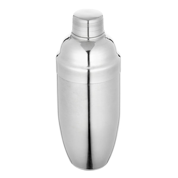 Restaurantware Bar Lux 24 Oz Stainless Steel Cobbler Shaker - Mirrored Finish - 1 Count Box