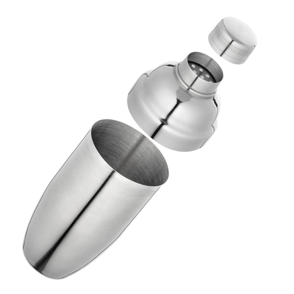 Restaurantware Bar Lux 24 Oz Stainless Steel Cobbler Shaker - Mirrored Finish - 1 Count Box