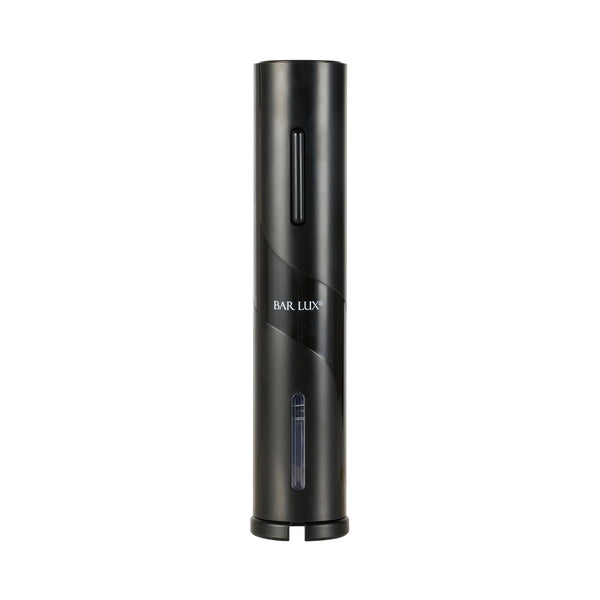 Restaurantware Bar Lux Black Electric Wine Opener - Battery-Operated With Wine Foil Cutter - 1 Count Box