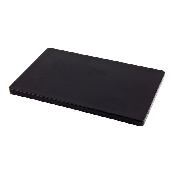 Restaurantware Bar Lux Black Plastic Cutting Board - Non-Slip Professional Use - 6" X 9 3/4" - 1 Count Box