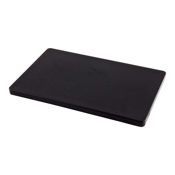 Restaurantware Bar Lux Black Plastic Cutting Board - Non-Slip Professional Use - 6" X 9 3/4" - 2 Count Box