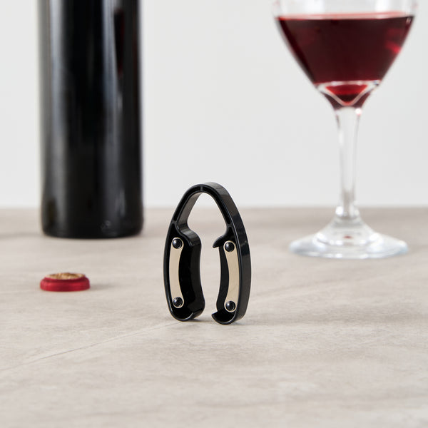Restaurantware Bar Lux Black Plastic Wine Foil Cutter - 1 Count Box