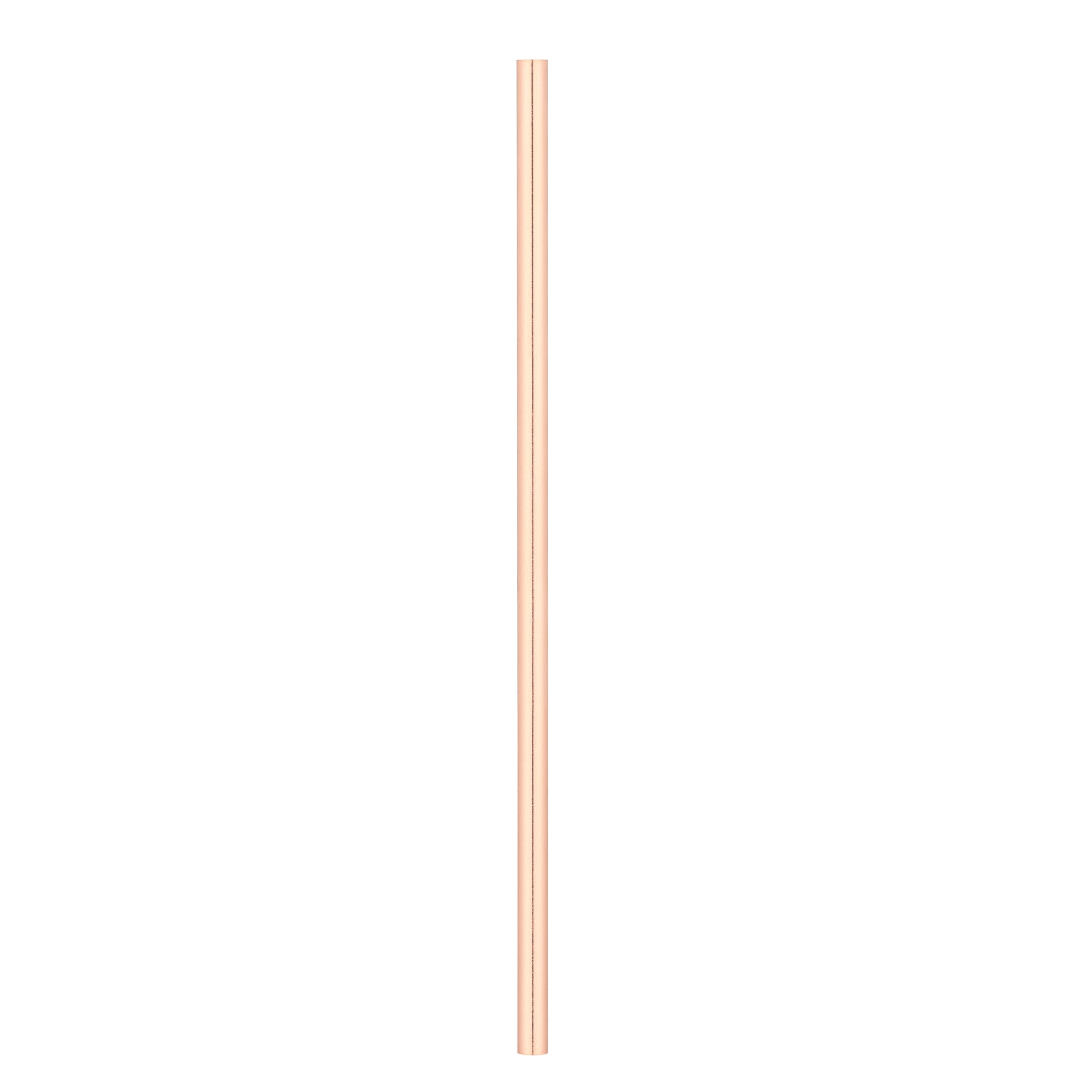 restaurantware Bar Lux Copper-Plated Stainless Steel Straw - 5" - 2 count box