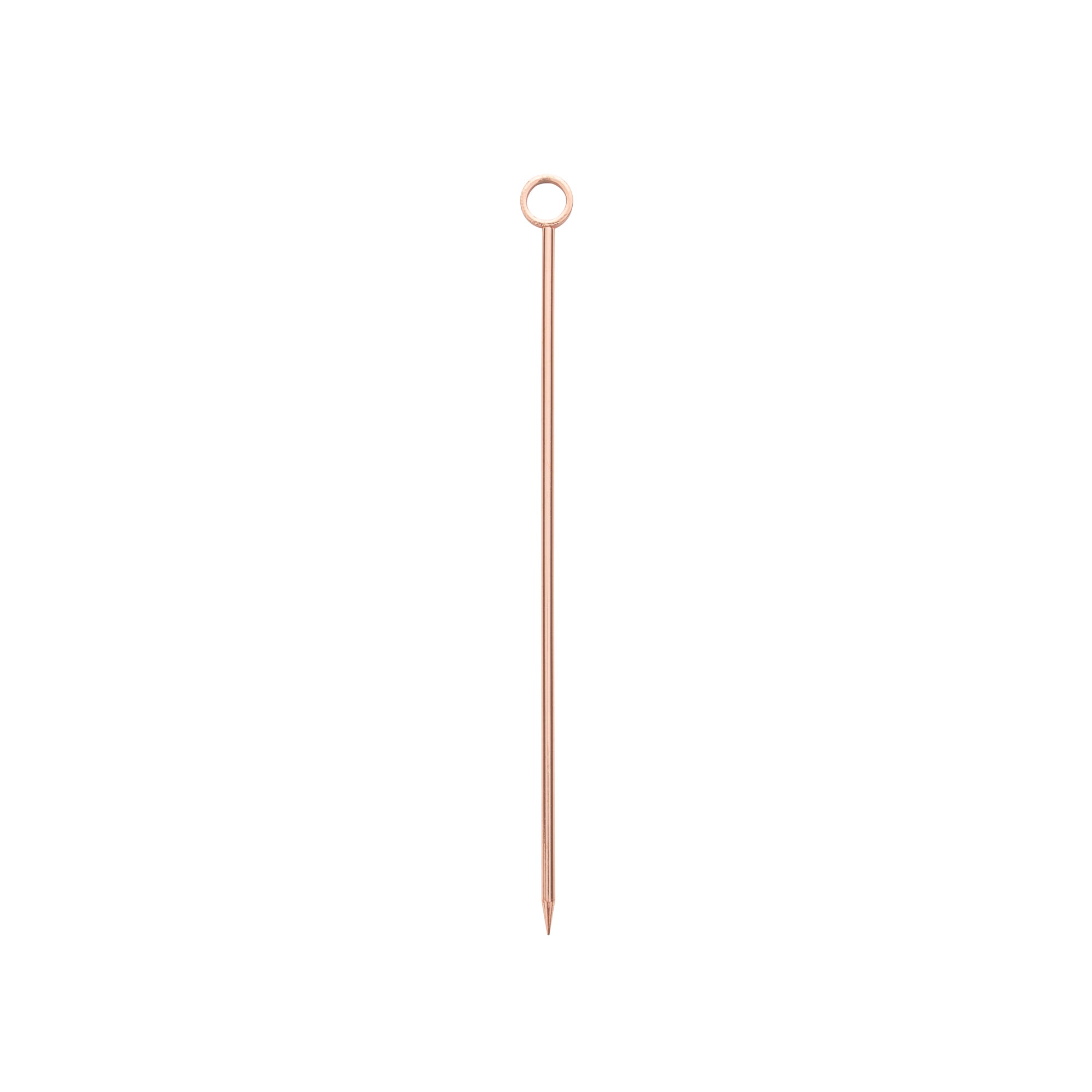 restaurantware Bar Lux Copper Stainless Steel Cocktail Pick - 4 1/2" - 10 count box