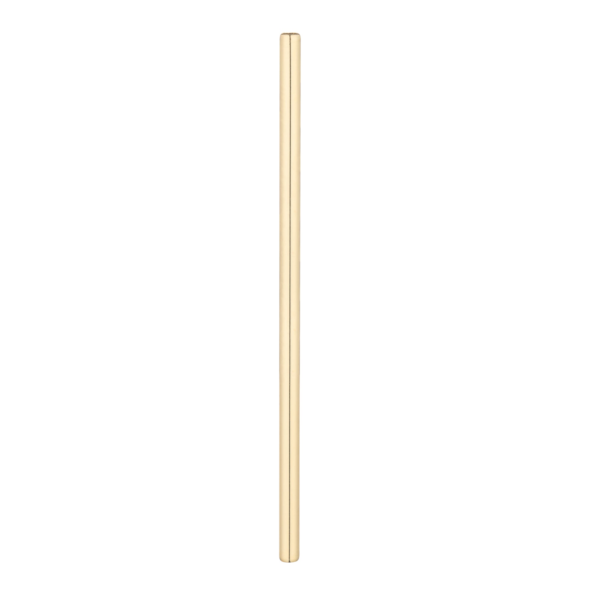 restaurantware Bar Lux Gold-Plated Stainless Steel Straw - 5" - 2 count box