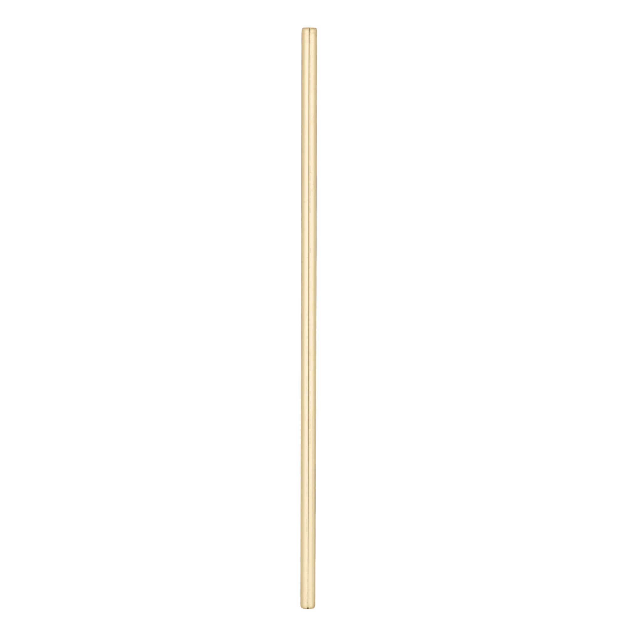 restaurantware Bar Lux Gold-Plated Stainless Steel Straw - 7 1/2" - 2 count box