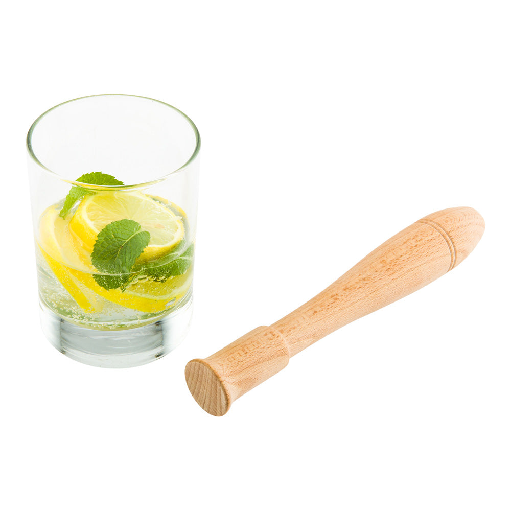 restaurantware Bar Lux Natural Wood Muddler - 7 1/2" - 1 count box