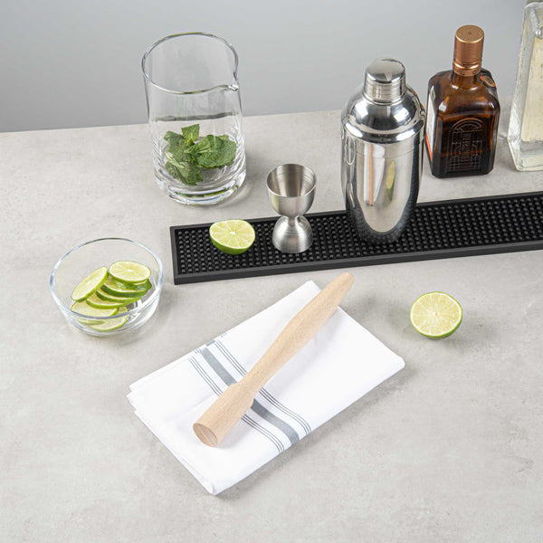 Restaurantware Bar Lux Natural Wood Muddler - 9 3/4" - 1 Count Box