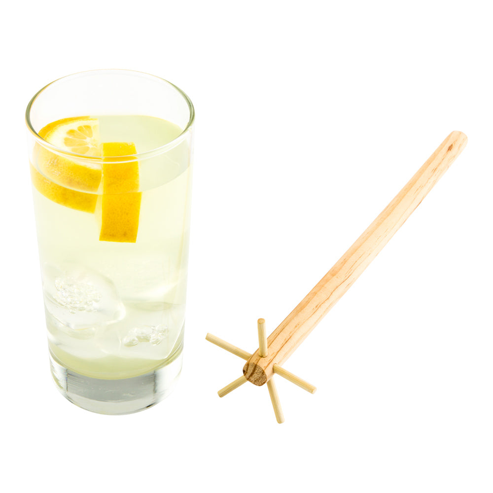 restaurantware Bar Lux Natural Wood Swizzle Stick - 11 1/4" - 1 count box