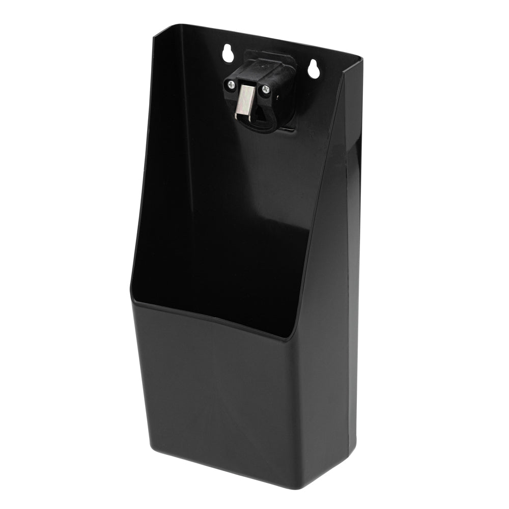 restaurantware Bar Lux Rectangle Black Bottle Cap Catcher - with Bottle Opener - 8 1/4" x 5 1/2" x 3" - 10 count box