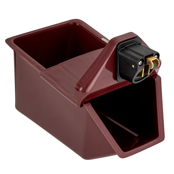 Restaurantware Bar Lux Rectangle Red Bottle Cap Catcher - With Bottle Opener - 9" X 5 1/2" X 4 3/4" - 10 Count Box