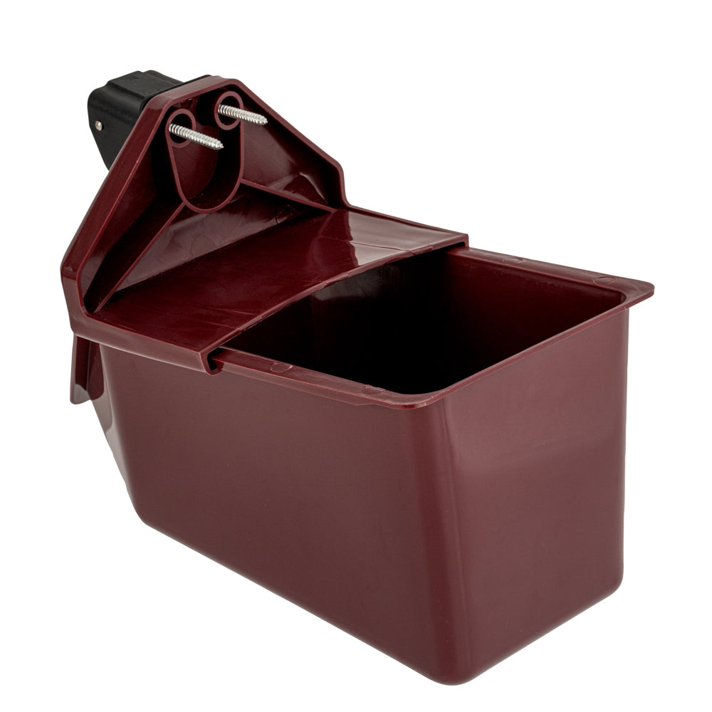restaurantware Bar Lux Rectangle Red Bottle Cap Catcher - with Bottle Opener - 9" x 5 1/2" x 4 3/4" - 10 count box