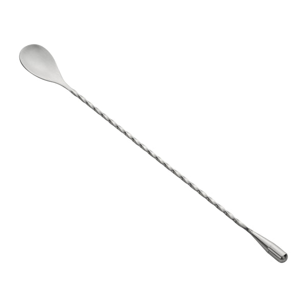 Restaurantware Bar Lux Stainless Steel Belicoso Barspoon - 12" - 1 Count Box